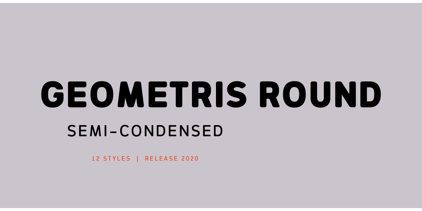 Пример шрифта Geometris Round #1